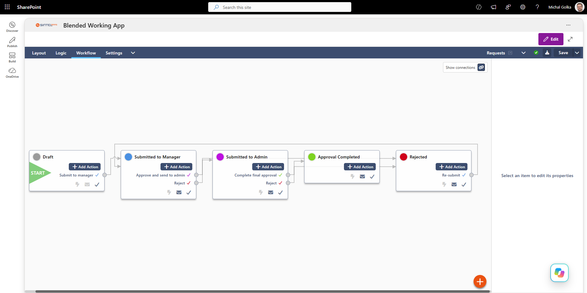 Sintel Apps SharePoint Forms Designer Workflow