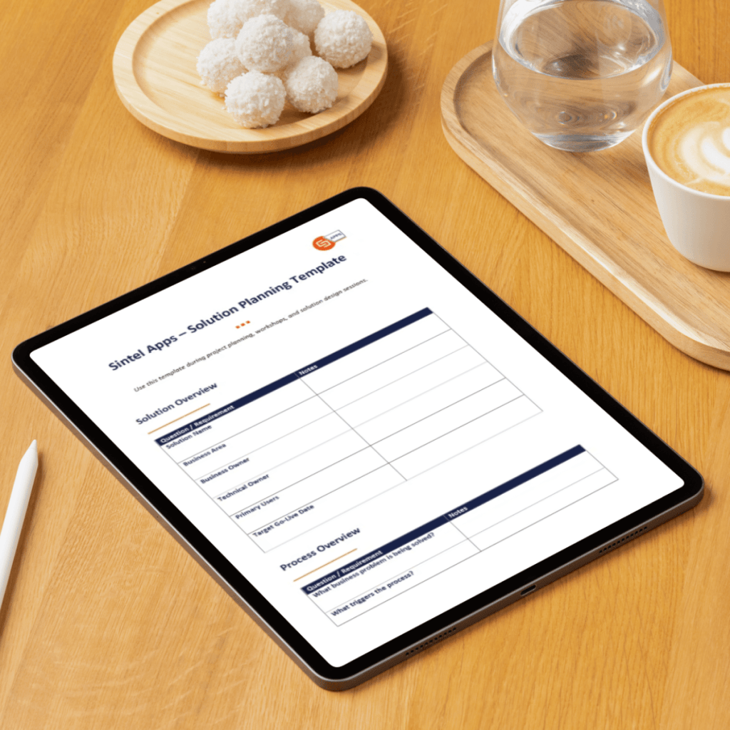 Sintel Forms Project Requirements Template - Sintel Apps